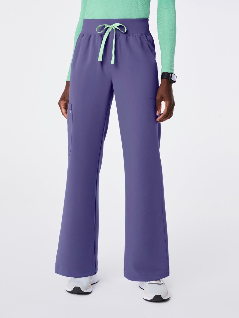 (FLAW) Figs Wayfarer Isabel High-Rise Wide-Leg Scrub Pant